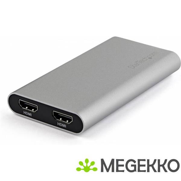Grote foto startech.com thunderbolt 3 naar 2x hdmi adapter 4k 60hz mac en windows compatibel computers en software overige computers en software