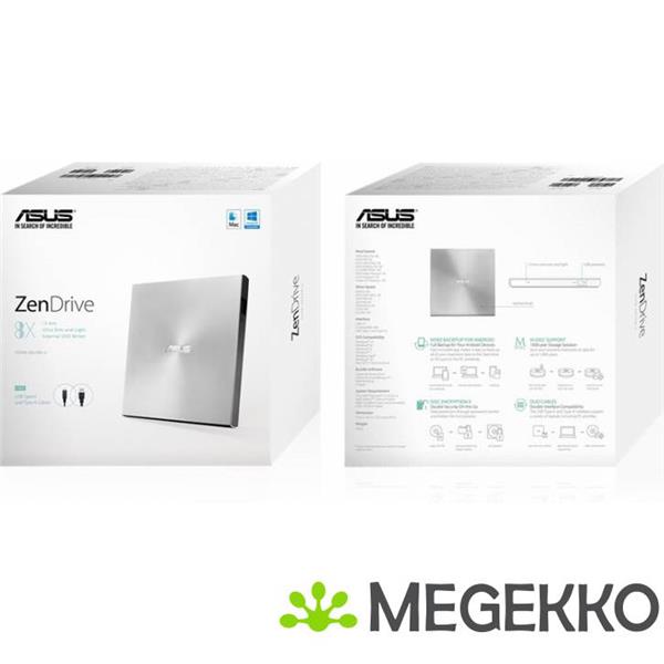 Grote foto asus zendrive u9m dvdrw zilver optisch schijfstation computers en software overige computers en software