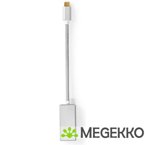 Grote foto usb adapter usb 3.2 gen 1 usb c male displayport male 5 gbps 0.20 m rond verguld computers en software overige computers en software