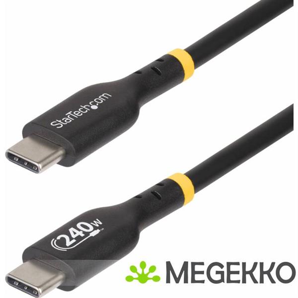 Grote foto startech.com usb2epr1m usb kabel 1 m usb 2.0 usb c zwart computers en software overige computers en software
