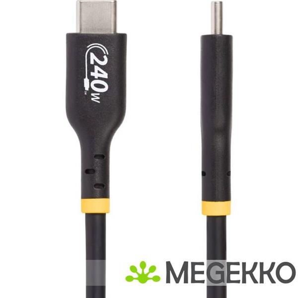 Grote foto startech.com usb2epr1m usb kabel 1 m usb 2.0 usb c zwart computers en software overige computers en software