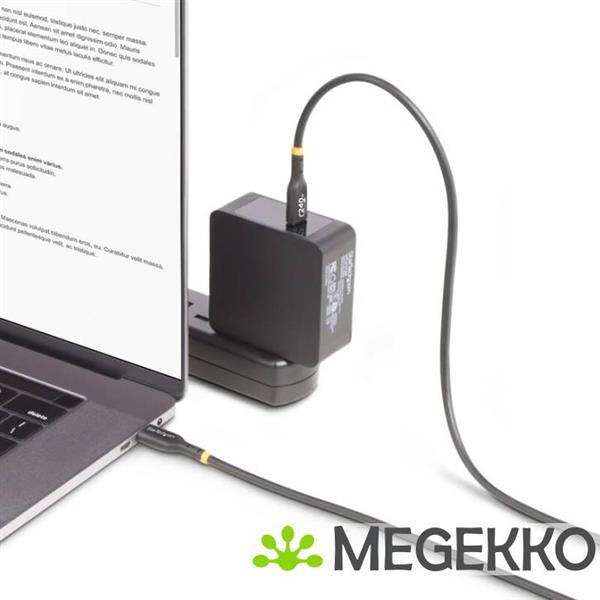 Grote foto startech.com usb2epr1m usb kabel 1 m usb 2.0 usb c zwart computers en software overige computers en software