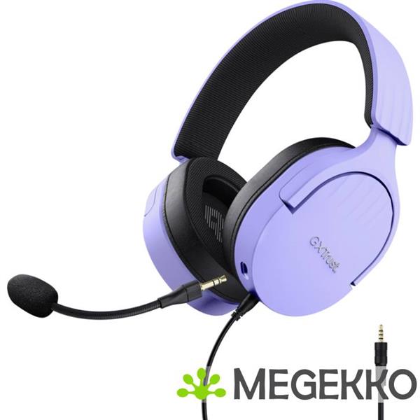 Grote foto trust gxt 489 fayzo gaming headset paars audio tv en foto koptelefoons