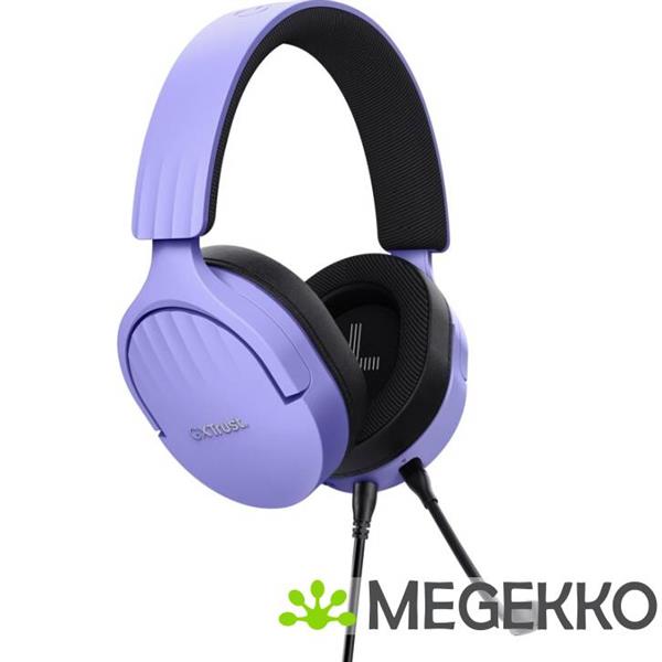Grote foto trust gxt 489 fayzo gaming headset paars audio tv en foto koptelefoons