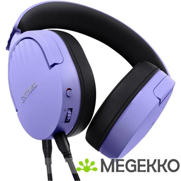 Grote foto trust gxt 489 fayzo gaming headset paars audio tv en foto koptelefoons