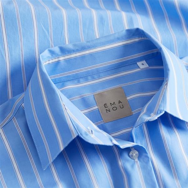 Grote foto emanou blouse filou blue stripe maat m kleding dames blouses