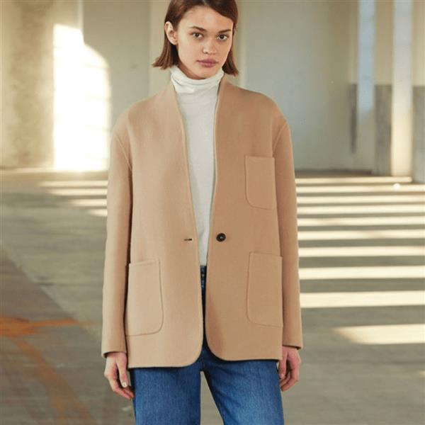 Grote foto antonelli firenze blazer camel doubleface maat 36 kleding dames jassen zomer