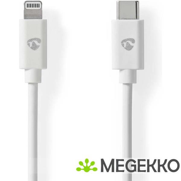 Grote foto lightning kabel usb 2.0 apple lightning 8 pins usb c male 480 mbps vernikkeld 2.00 m computers en software overige computers en software