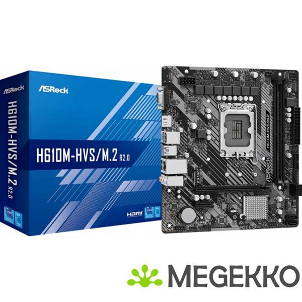 Grote foto asrock h610m hvs m.2 r2.0 computers en software moederborden
