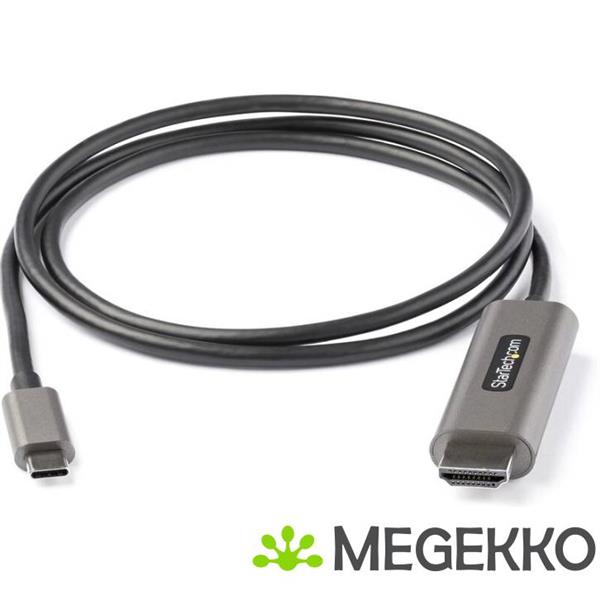 Grote foto startech.com cdp2hdmm1mh video kabel adapter 1 m hdmi type a standaard usb type c zwart zilver computers en software overige computers en software