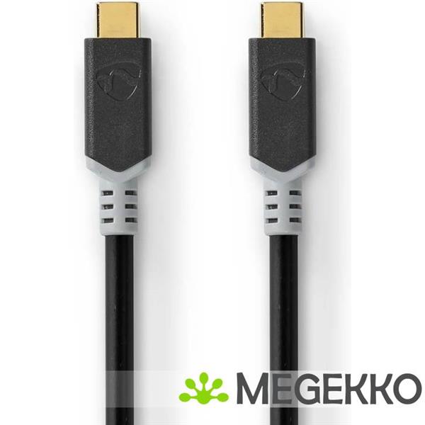 Grote foto usb kabel usb 3.2 gen 2x2 usb type c male usb type c male 20 gbps 100 w verguld computers en software overige computers en software
