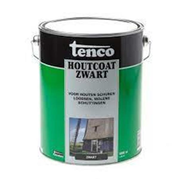 Grote foto tenco houtcoat zwart 5 liter doe het zelf en verbouw verven en sierpleisters