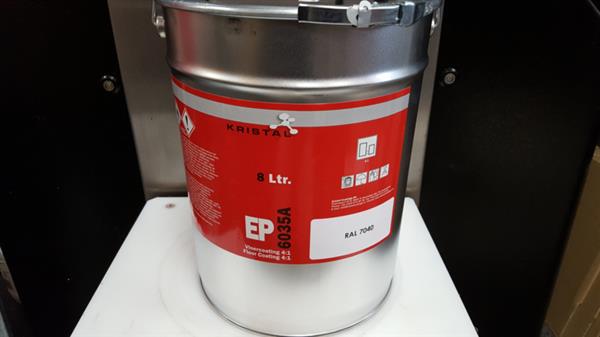 Grote foto epoxy vloercoating 2k 10 ltr ral 7042 doe het zelf en verbouw verven en sierpleisters