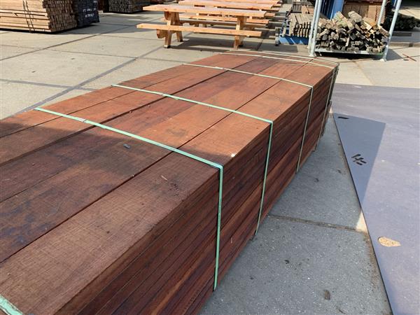 Grote foto 50x200 mm hardhout fijn bezaagd 450cm doe het zelf en verbouw hout en planken