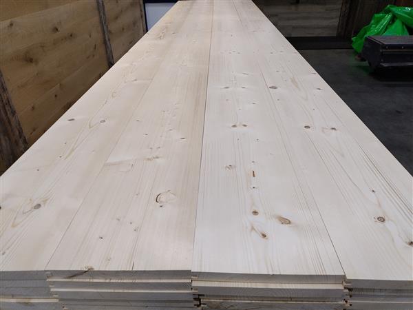 Grote foto vurenhouten vloerdelen 25x280mm x500cm doe het zelf en verbouw hout en planken