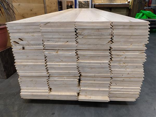 Grote foto vurenhouten vloerdelen 25x280mm x500cm doe het zelf en verbouw hout en planken