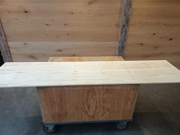 Grote foto underlayment plaat 18mm 59x242cm radiata pine doe het zelf en verbouw hout en planken