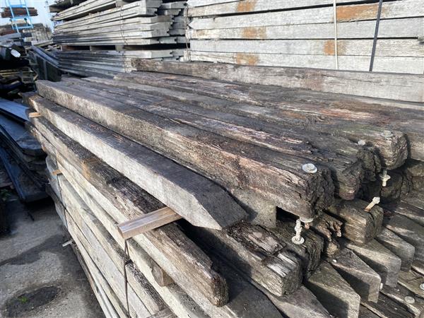 Grote foto 7x7 cm hardhouten gebruikte paal 200 cm lengte doe het zelf en verbouw hout en planken