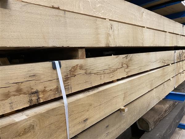 Grote foto 15x15cm eiken ruw 200cm doe het zelf en verbouw hout en planken