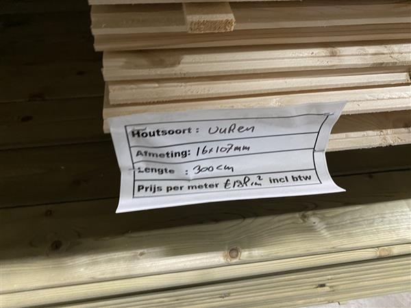 Grote foto 16x107 mm vuren vellingdelen 400cm doe het zelf en verbouw hout en planken