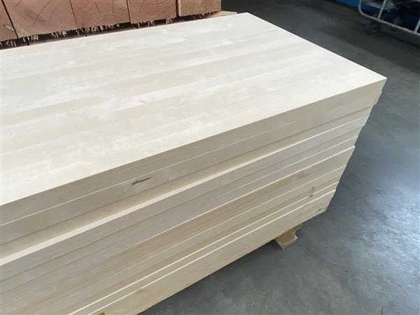 Grote foto fins berken 4 cm dik 65x110cm doorgaand lamel w95 doe het zelf en verbouw hout en planken
