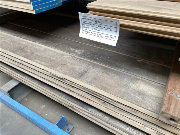 Grote foto 38 mm dikke gebruikte eiken planken diverse breedtes doe het zelf en verbouw hout en planken