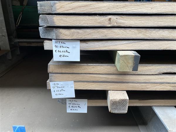 Grote foto 38 mm dikke gebruikte eiken planken diverse breedtes doe het zelf en verbouw hout en planken