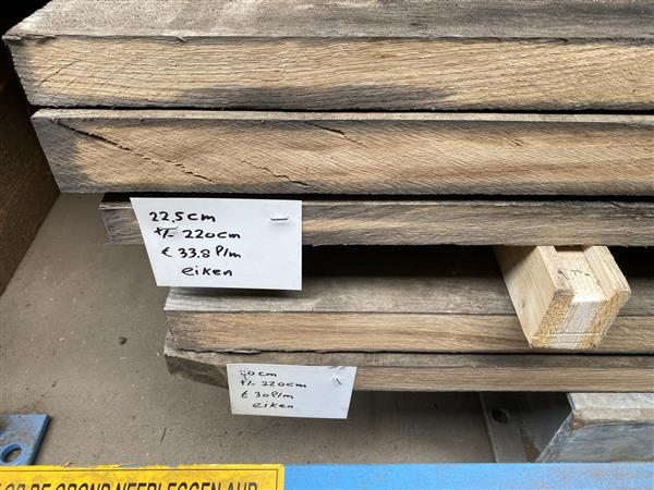 Grote foto 38 mm dikke gebruikte eiken planken diverse breedtes doe het zelf en verbouw hout en planken