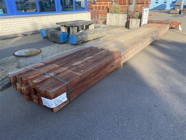 Grote foto 10x10 cm hardhouten vuren combipalen 800cm doe het zelf en verbouw hout en planken
