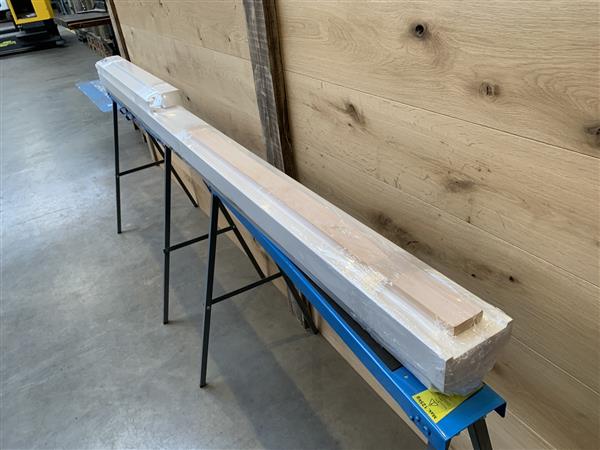Grote foto hardhouten binnendeurkozijn stomp 56x115mm wit doe het zelf en verbouw hout en planken