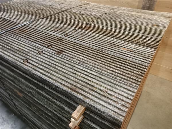 Grote foto hardhouten brugdelen gebruikt 40x145 mm 150cm doe het zelf en verbouw hout en planken