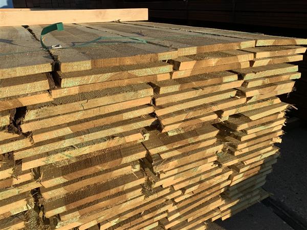 Grote foto 20 mm ge mpregneerd 250mm breed schaaldelen 400cm doe het zelf en verbouw hout en planken