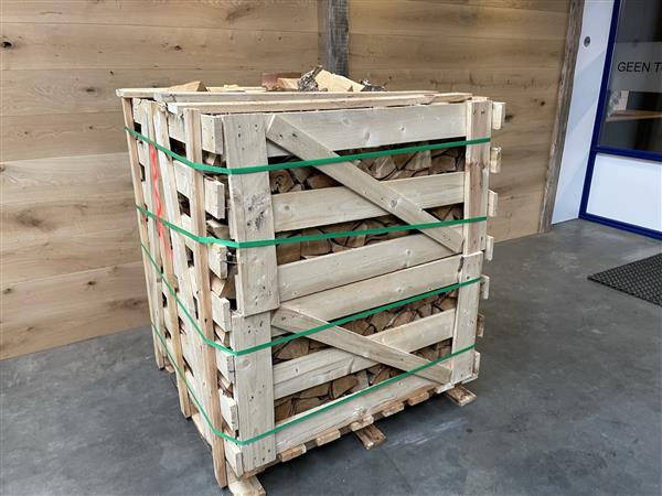 Grote foto berken brandhout 1.25 m3 in krat stukken circa 25 cm oven gedroogd doe het zelf en verbouw hout en planken