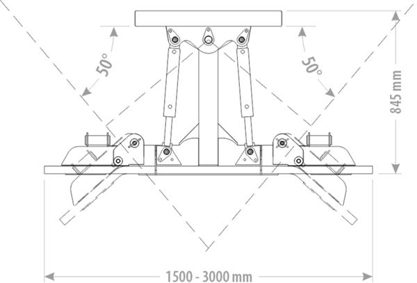 Grote foto hydraulische rubberschuif 1.50 3.00m agrarisch mechanisatie