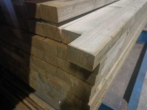 Grote foto 45x70mm ge mpregneerd vuren 300cm doe het zelf en verbouw hout en planken