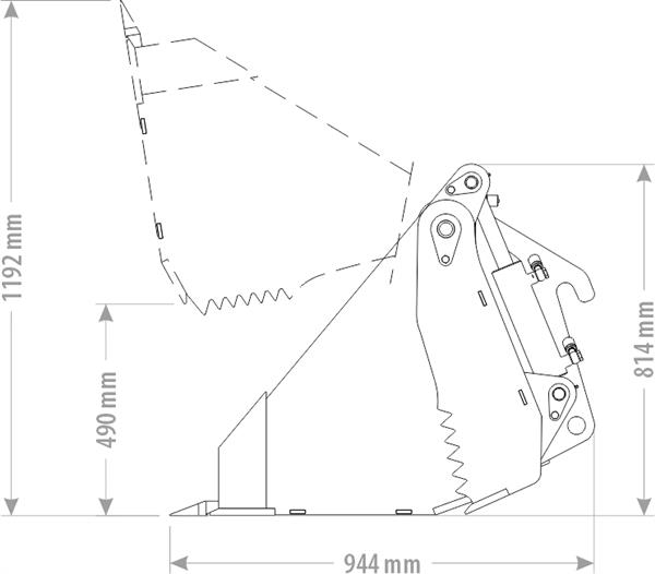 Grote foto 4 in 1 bak standaard 1.20 2.40m agrarisch mechanisatie