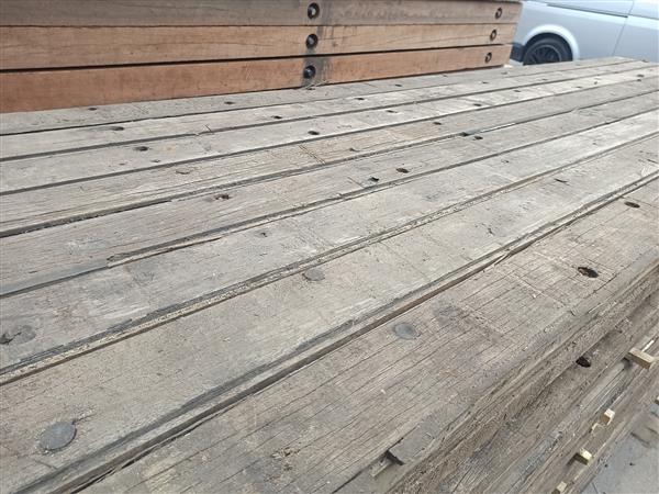 Grote foto 44x115 mm x 3300 mm gebruikte hardhouten gording doe het zelf en verbouw hout en planken