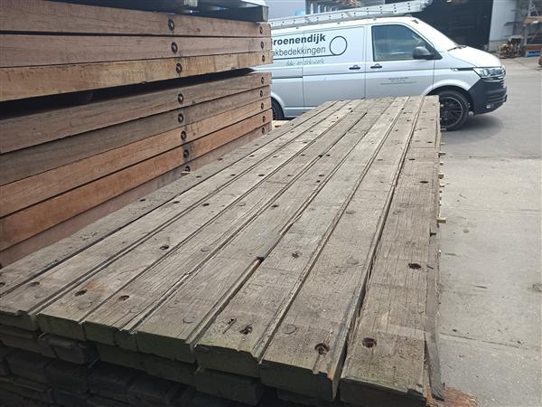 Grote foto 44x115 mm x 3300 mm gebruikte hardhouten gording doe het zelf en verbouw hout en planken