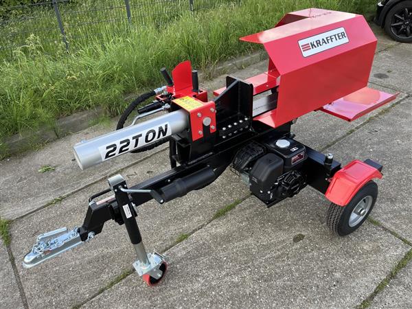Grote foto kraffter 22t houtklover kohler 196cc horizontaal agrarisch mechanisatie