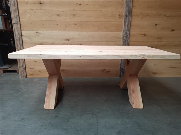 Grote foto douglas kruispoot tafel 250cm doe het zelf en verbouw hout en planken