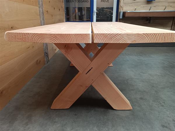 Grote foto douglas kruispoot tafel 250cm doe het zelf en verbouw hout en planken