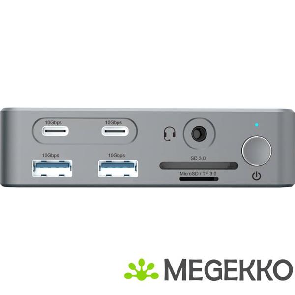 Grote foto conceptronic donn25g laptop dock poortreplicator bedraad usb 3.2 gen 2 3.1 gen 2 type c zilver computers en software overige computers en software