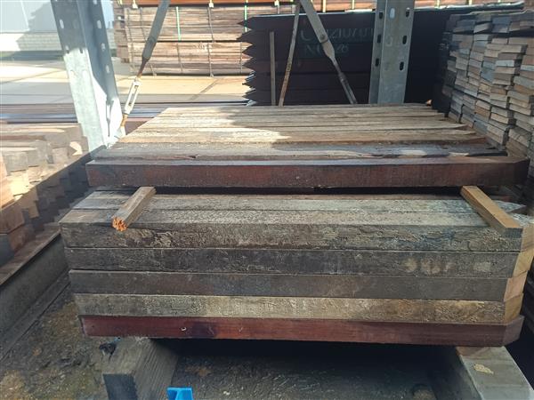 Grote foto 60x60mm circulair hard hout 1.0m doe het zelf en verbouw hout en planken