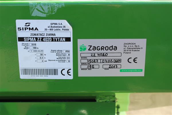 Grote foto sipma zz4020 graanpletter agrarisch mechanisatie