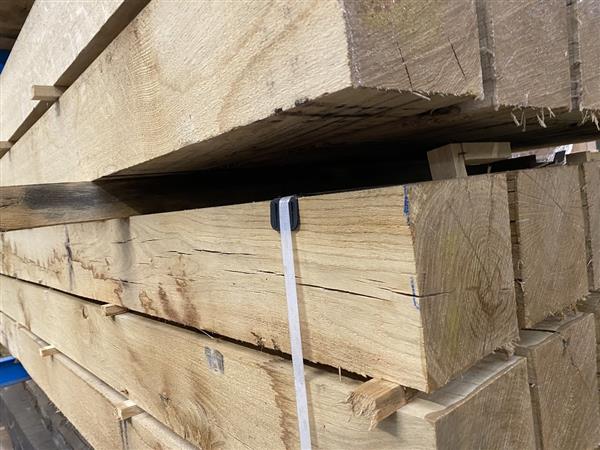 Grote foto 15x15cm eiken ruw 300cm doe het zelf en verbouw hout en planken