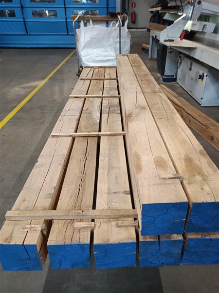 Grote foto 20x20cm eiken ruw 400cm doe het zelf en verbouw hout en planken