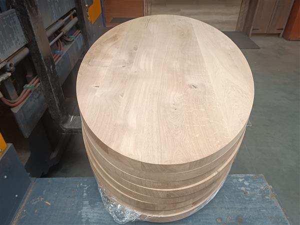 Grote foto ovale eiken tafelblad 40 mm dik 100x200cm doe het zelf en verbouw hout en planken