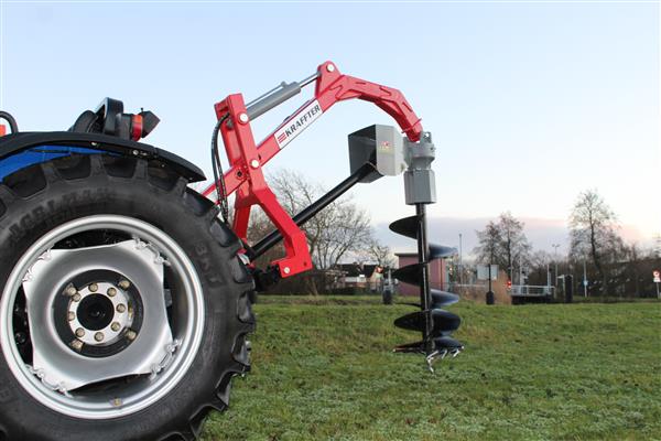 Grote foto kraffter grondboor frame mechanisch agrarisch mechanisatie