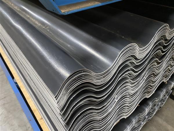 Grote foto weikhoplex golfplaat antraciet grijs 92x450cm doe het zelf en verbouw hout en planken