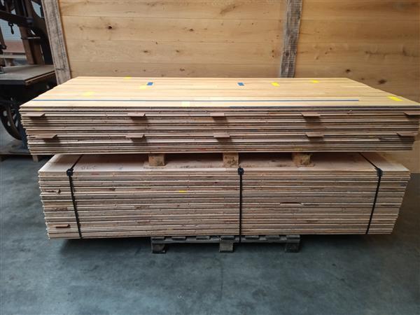 Grote foto gymzaalvloer beuken 21x130mm 250cm doe het zelf en verbouw hout en planken